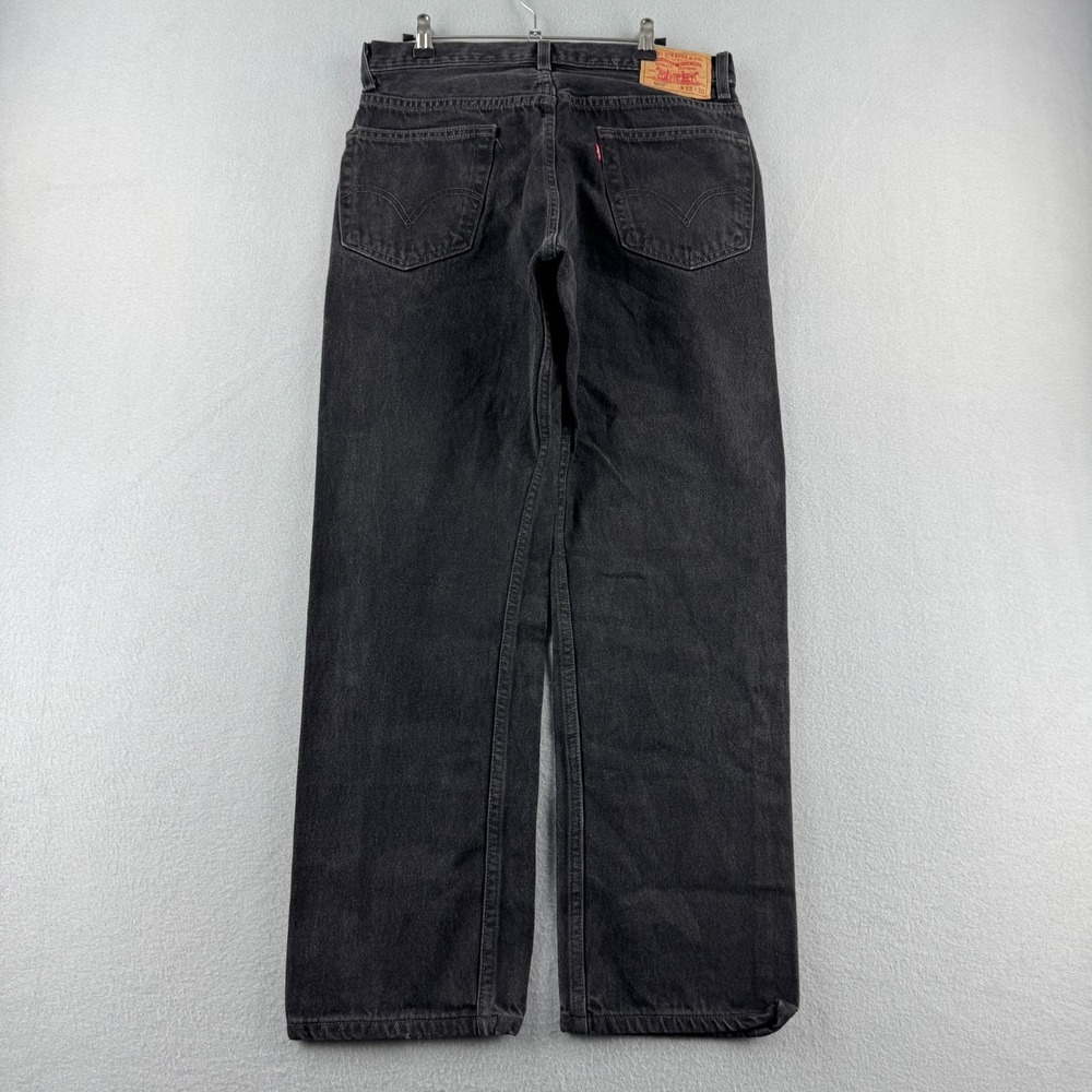 Levis‎ Jeans Mens 33x30 (Fits 31x30) Faded Black 505 Straight Leg VTG Y2K 2003
